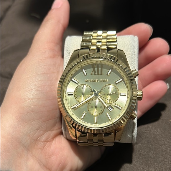 Michael Kors Gold Chronograph Watch - Picture 1 of 3